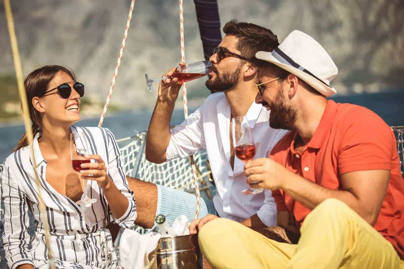 Friends Enjoying Yacht Chater Vacation Package | Sebastus Sailing